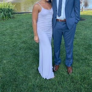 David’s bridal purple full length dress